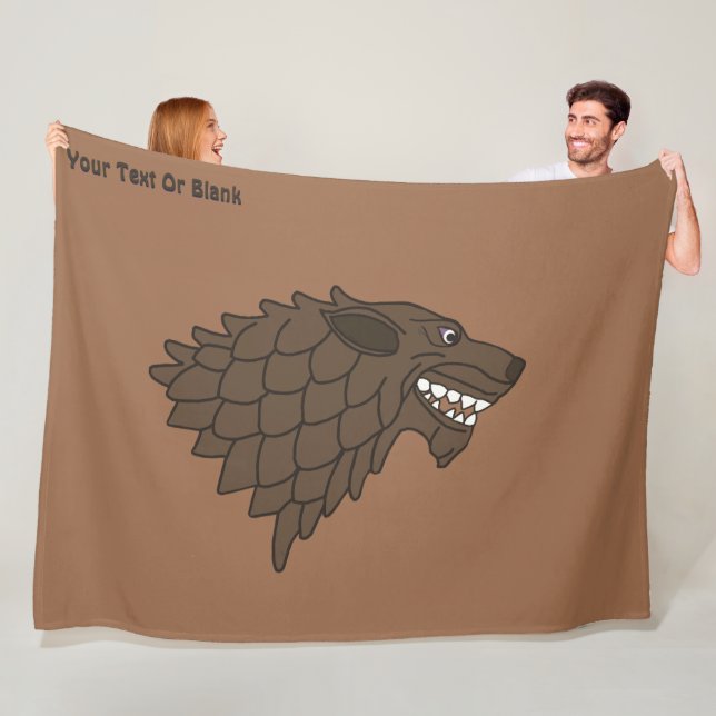Fenrir/Fenriswolf Fleecedecke (Beispiel)