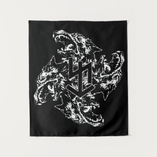Fenrir Wolf Banner Wandteppich