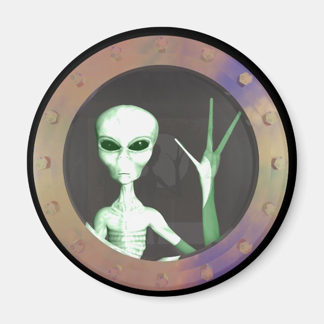 Fenster Alien Magnet (Vorne)