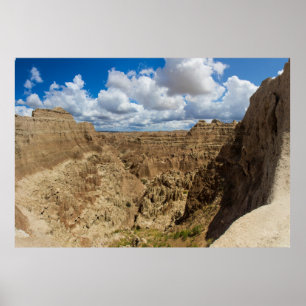 Fenster-Ansicht, Badlands-Nationalpark, SD Poster