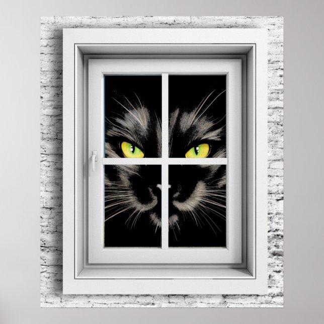 Fenster-Ansicht-Poster Poster (Vorne)