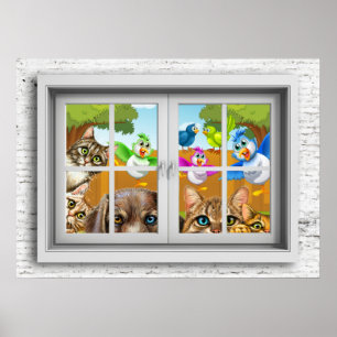 Fenster-Ansicht-Poster Poster