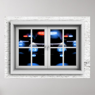 Fenster-Ansicht-Poster Poster