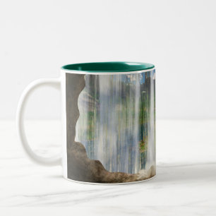 Fenster auf der Cwm-Tasse Zweifarbige Tasse