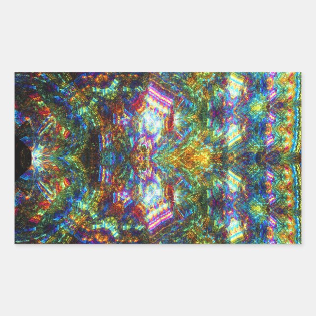 Fenster aus festem Glas Rechteckiger Aufkleber (Vorderseite)