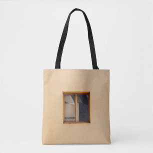FENSTER AUS GERAHMTEM HOLZ TASCHE