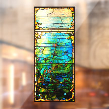 Fenster aus gestanztem Glas sieht aus Seestern