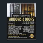 Fenster & Bars, Fenster & Türen Fitter Company Flyer<br><div class="desc">Flyer für die Werbung von Window & Bars,  Window & Door Fitter Company durch den Business Card Store.</div>