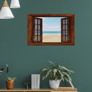 Fenster "Benutzerdefiniertes Fake-Imitat" Poster
