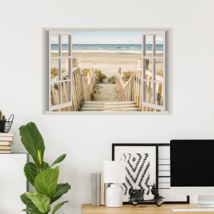 Fenster "Benutzerdefiniertes Fake-Imitat" Poster