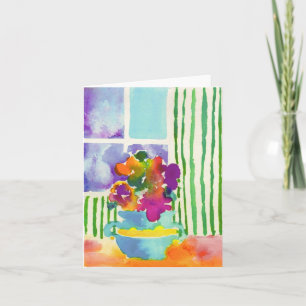 Fenster-Blumen durch Jessie Abrams, Alter 11 Karte