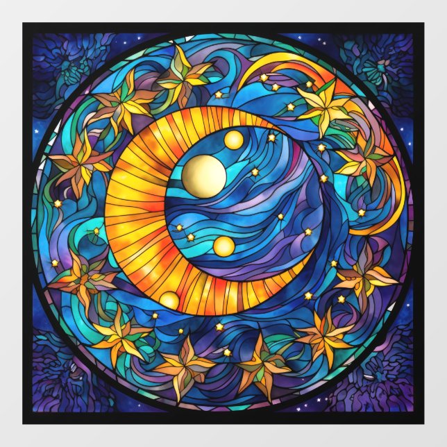 Fenster "Celestial Bodies" Fensteraufkleber (Blatt)