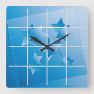 Fenster des Himmels Quadratische Wanduhr