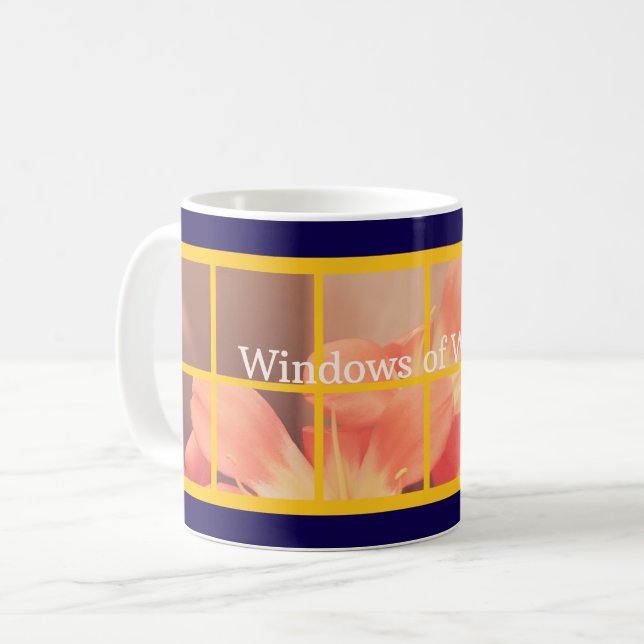 Fenster des Staunens Kaffeetasse (Vorderseite Links)