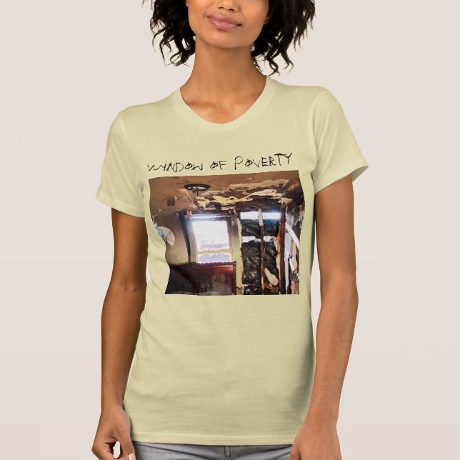 Fenster des T - Shirt Armut (Vorderseite)