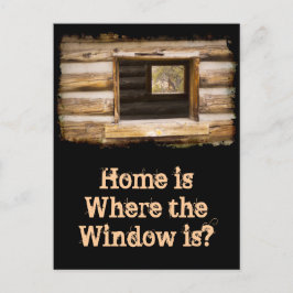 Fenster durch und durch Kabinen Postkarte