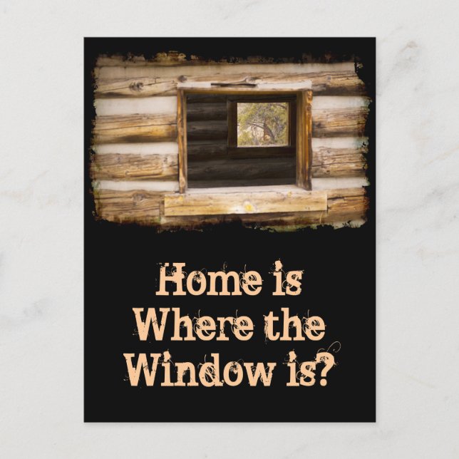 Fenster durch und durch Kabinen Postkarte (Vorderseite)