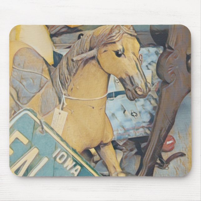 Fenster für antike Geschäfte Mousepad (Vorne)