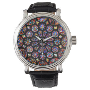 Fenster für die Rose von Chartres Armbanduhr