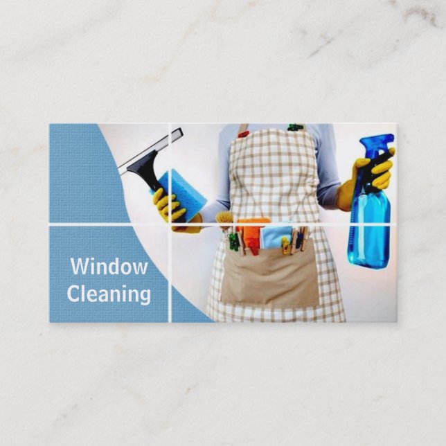 Fenster, Glas, Hausreinigung Visitenkarte (Vorderseite)