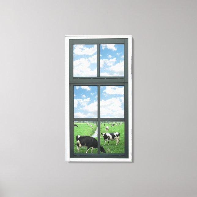 Fenster "Imitate" Leinwanddruck (Vorderseite)