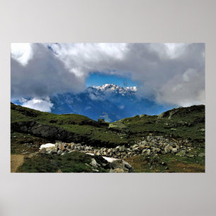 Fenster in den Wolken Poster