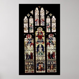 Fenster in der Kathedrale von Worcester, 15. Jahrh Poster