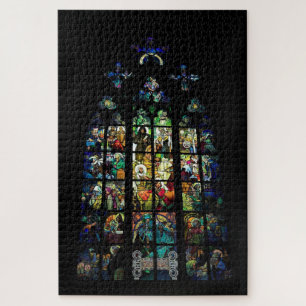 Fenster in St. Vitus Kathedrale von Alphonse Mucha
