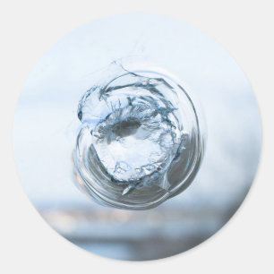 Fenster kaputt runder aufkleber