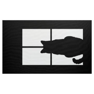 Fenster-Katzen-Klicken, zum von Farbdekor-Wahl Stoff