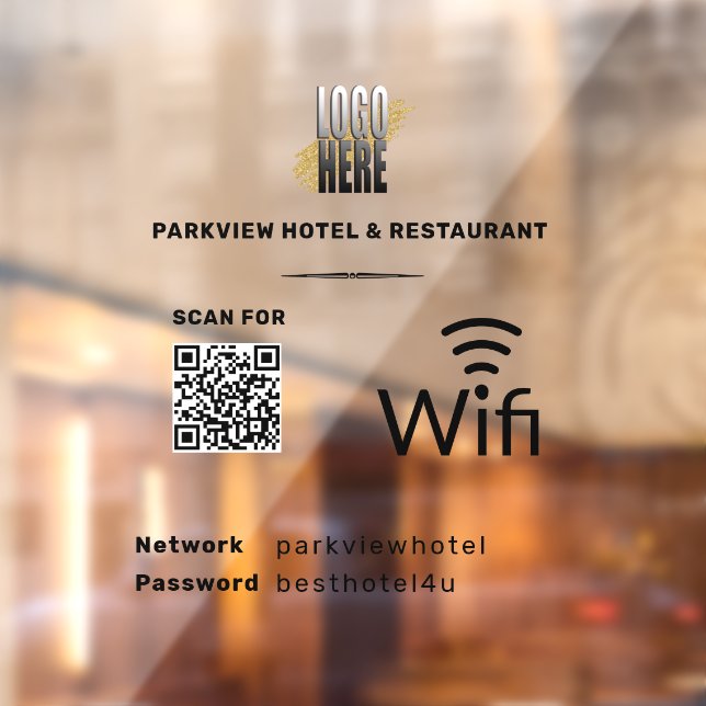 Fenster "Klammern" für Wifi-QR-Code Fensteraufkleber (Blatt 2)