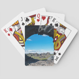 Fenster Lava bei Dimmuborgir, Myvatn Bereich - Isl Spielkarten