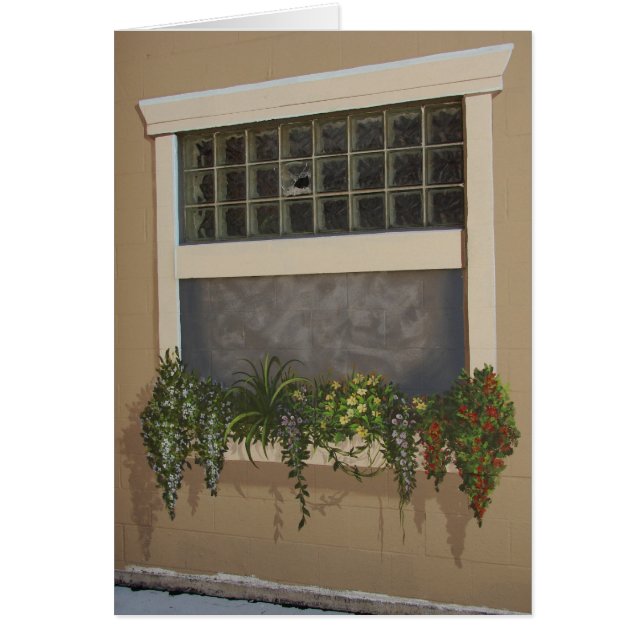 Fenster mit gestrichenem Bild (Vorne)