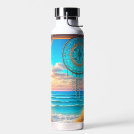 Fenster mit Suncatcher über dem Ozean Trinkflasche