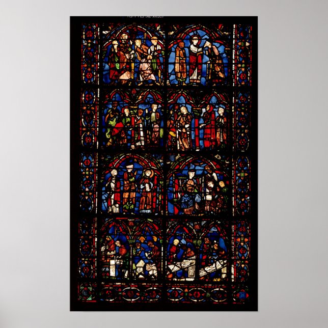 Fenster mit Szenen Poster (Vorne)