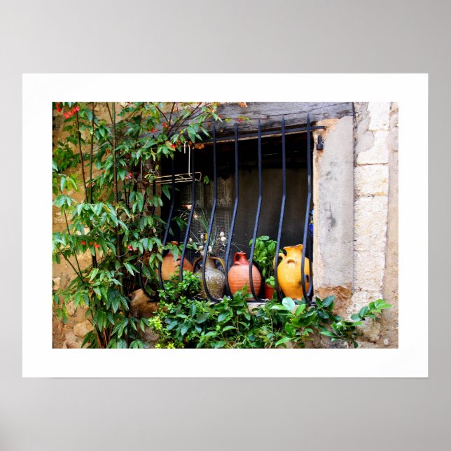 Fenster Pots II Poster (Vorne)