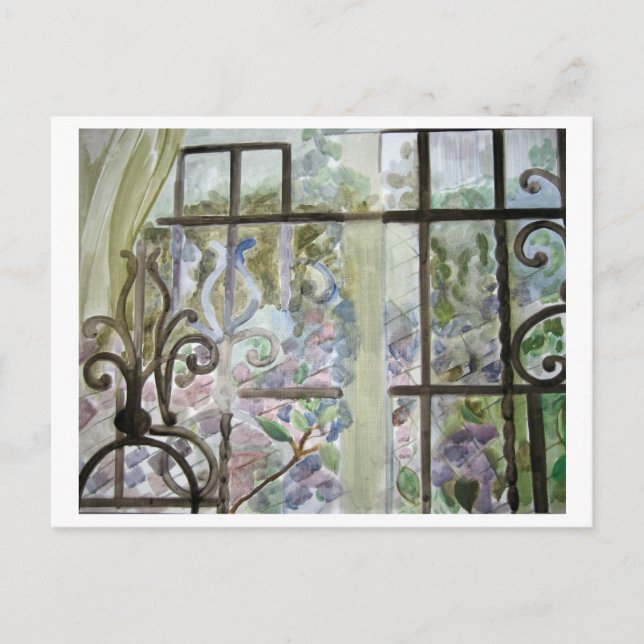 Fenster "Queens" Postkarte (Vorderseite)