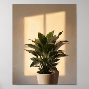Fenster-Schatten-Kunst Nr. 3 Vintage-Gemälde Poster