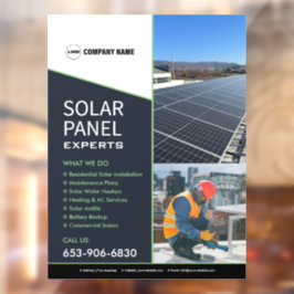 Fenster "Solar Business Services" Fensteraufkleber