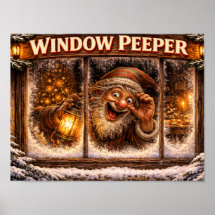Fenster Spanner Isländischer Yule Lad Poster