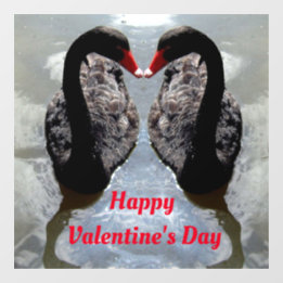 Fenster "Swans Valentine Day" Fensteraufkleber