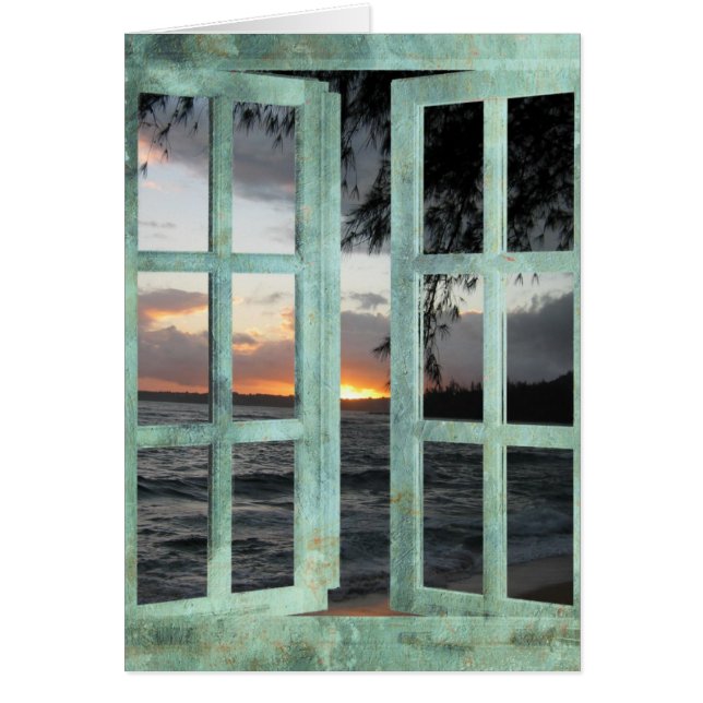 Fenster-Szenen-Kauai-Sonnenuntergang (Vorne)