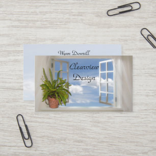 Fenster-Visitenkarte Visitenkarte