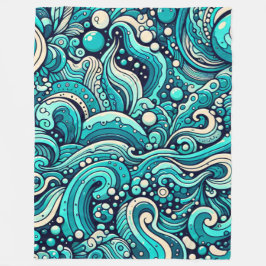 "Fenster "Waves" Fleecedecke