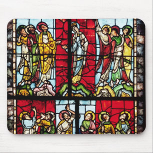 Fenster, welches die Besteigung, c.1145 darstellt Mousepad