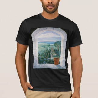 Fenster zum Garten-T-Shirt T-Shirt