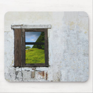 Fenster zum Sommer-Mauspad Mousepad
