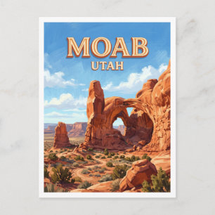 Fensterabschnitt Moab Utah Postkarte