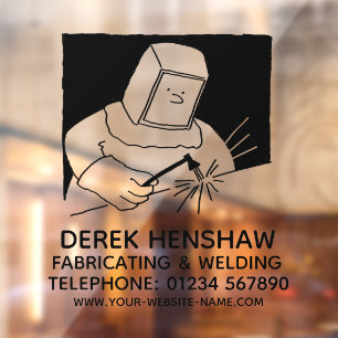 Fensteraufkleber für Stahlverarbeitung und Schweiß
