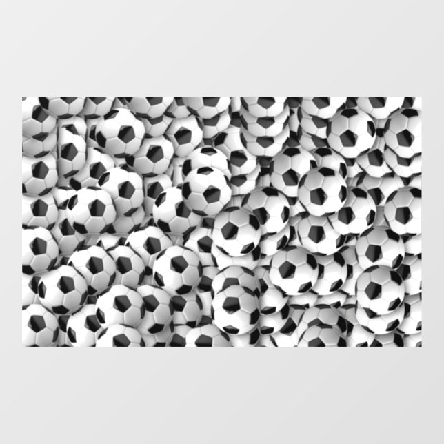 Fensterheber für Fußballbälle Fensteraufkleber (Blatt)